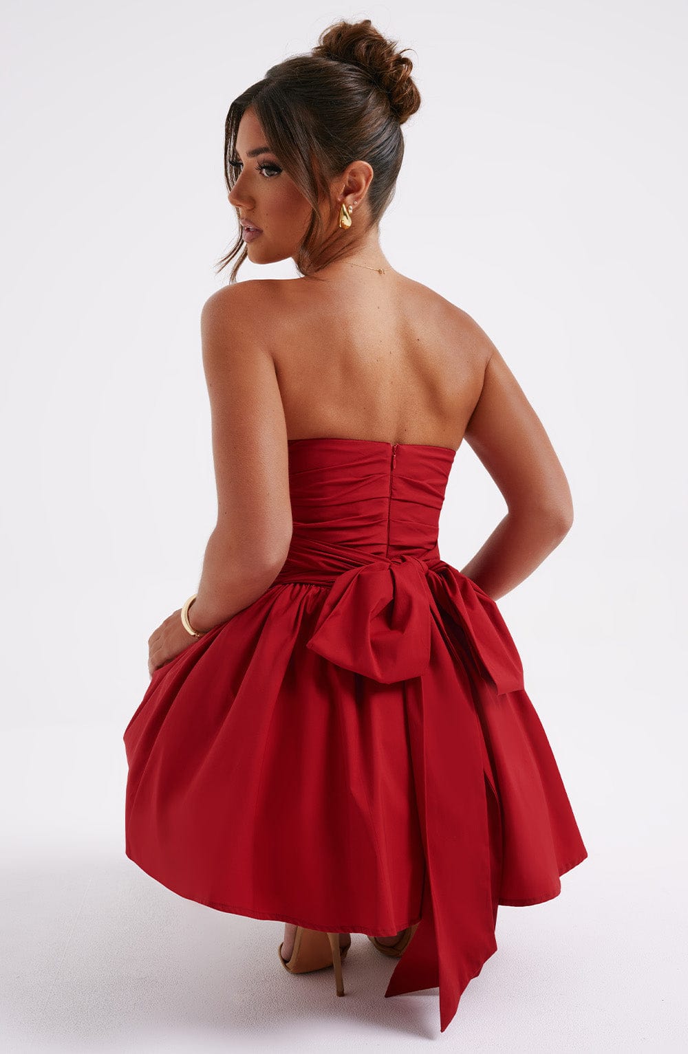 Robe courte Katrina - Rouge