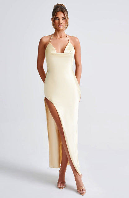 Robe longue Kiandra - Citron