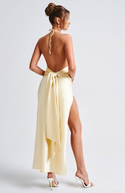 Robe longue Kiandra - Citron