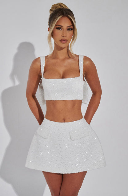 Kiri Mini Skirt - Ivory