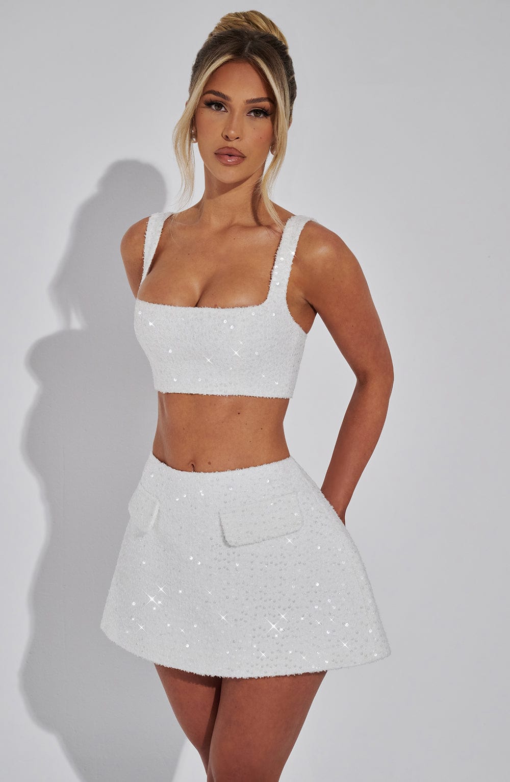 Kiri Mini Skirt - Ivory