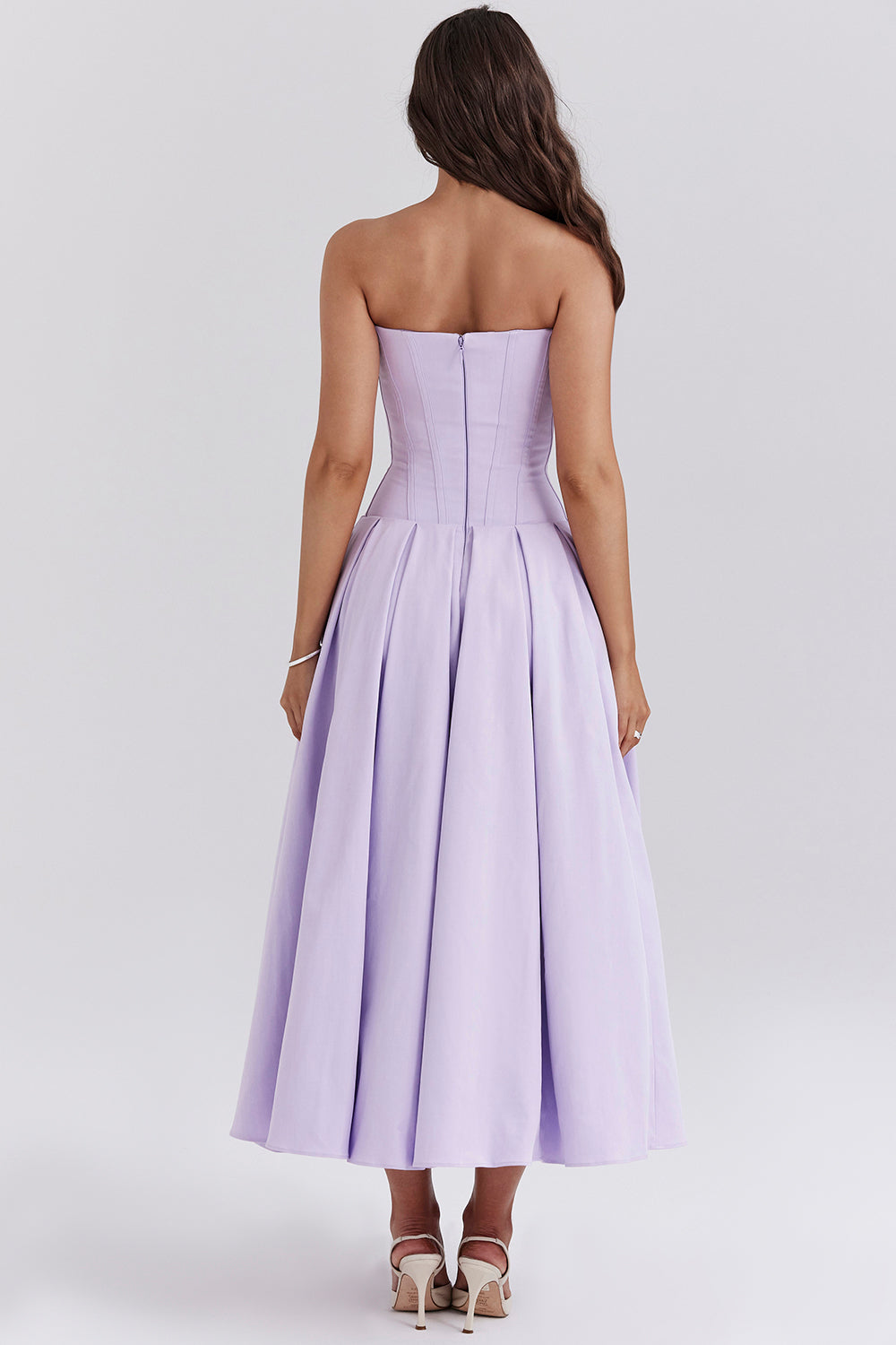 Apolline Robe Mi-Longue Violet