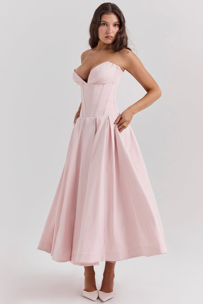 Apolline Robe Mi-Longue Rose