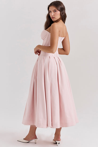 Apolline Robe Mi-Longue Rose