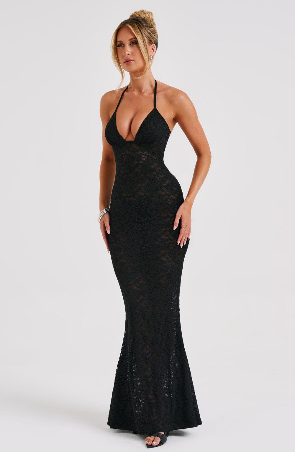 Robe longue Leilina - Noir