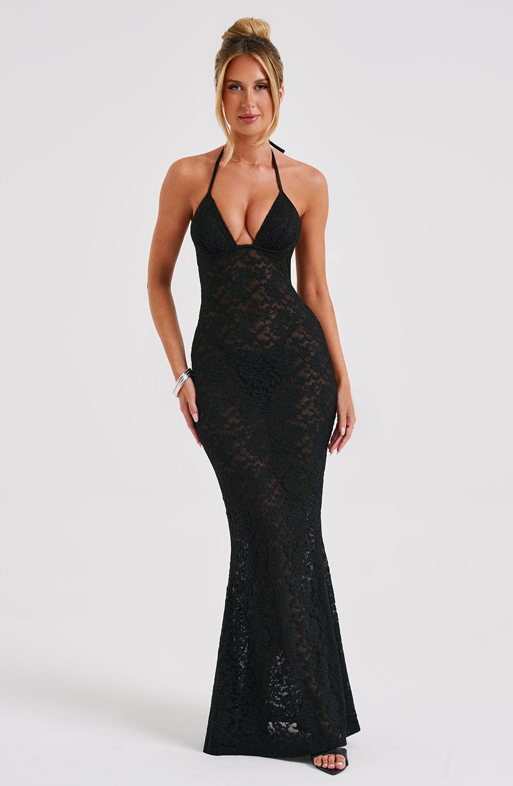 Robe longue Leilina - Noir