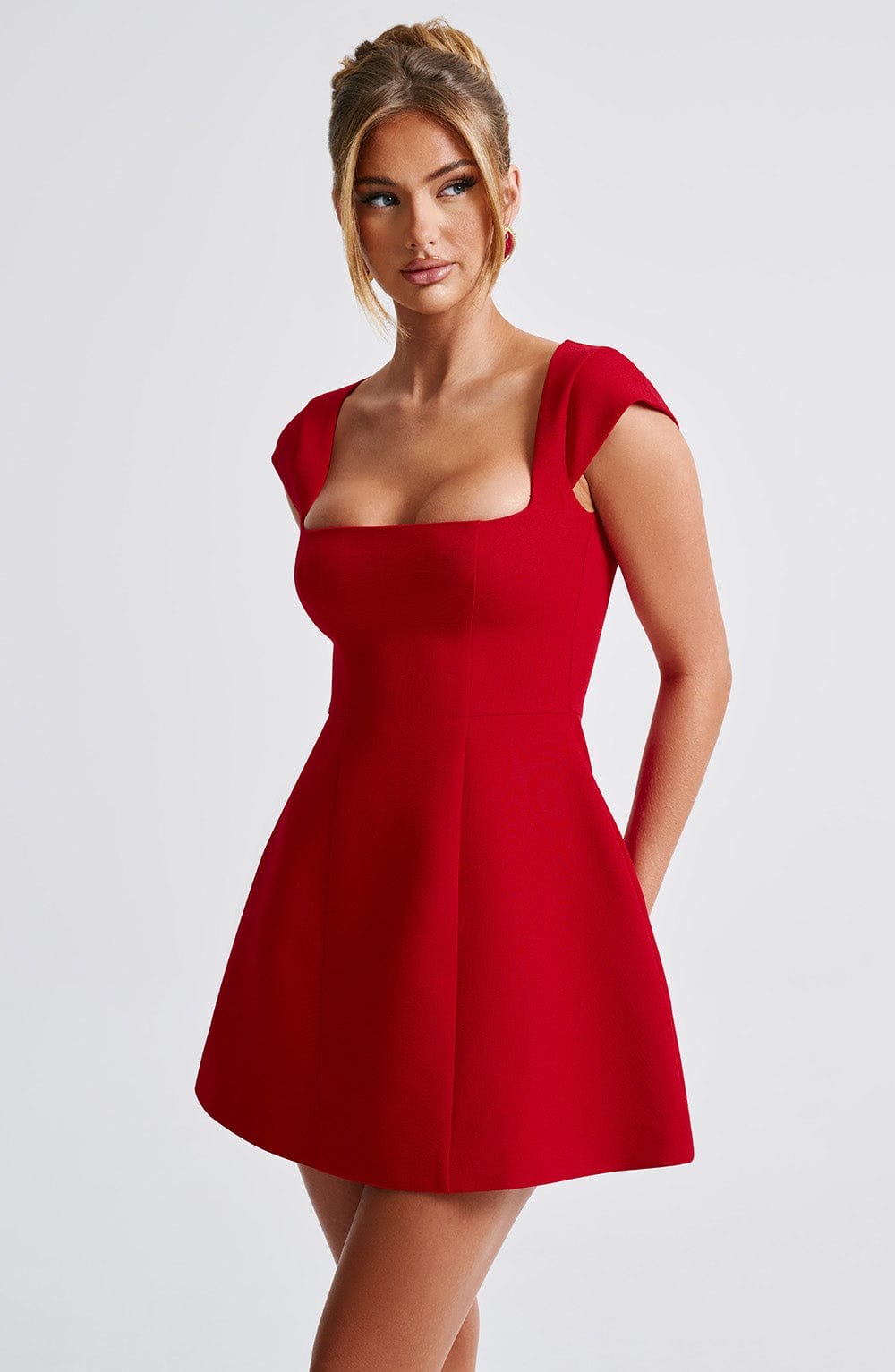 Robe courte Lena - Rouge