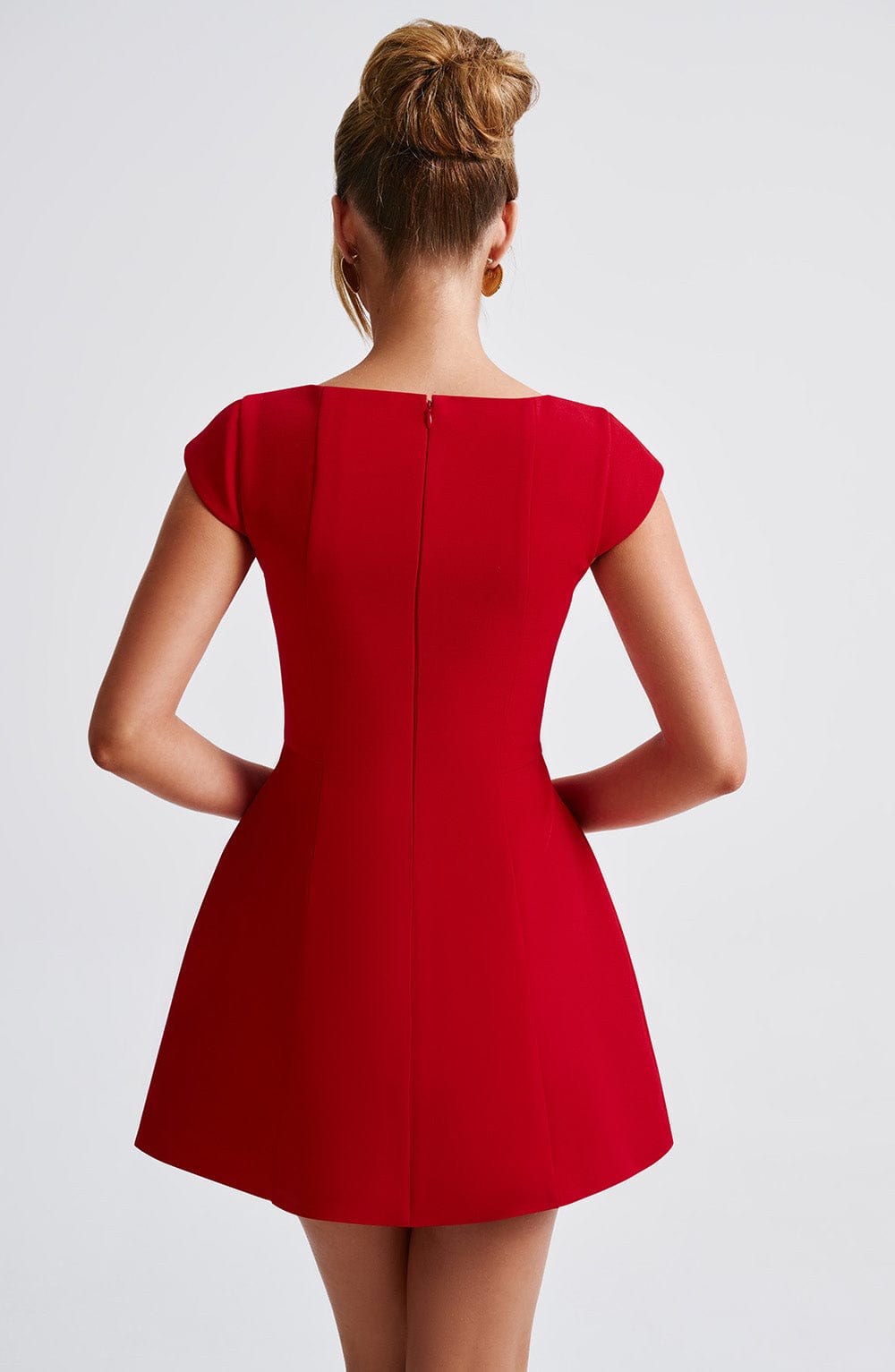 Robe courte Lena - Rouge