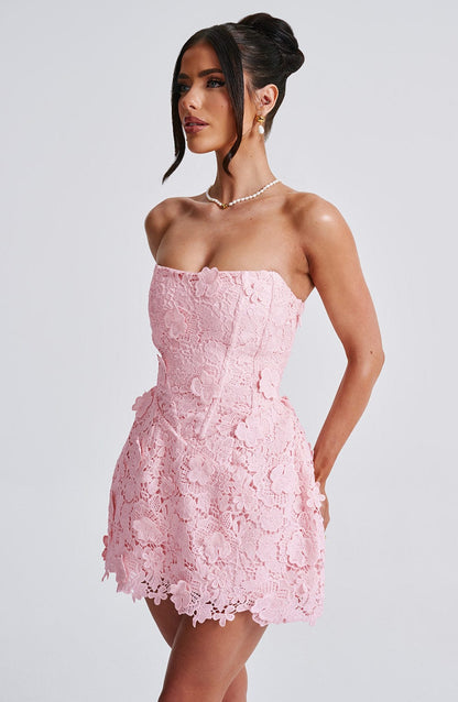 Robe courte Leona - Blush