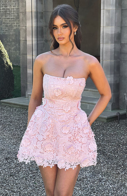 Robe courte Leona - Blush