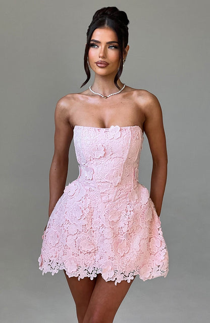 Robe courte Leona - Blush