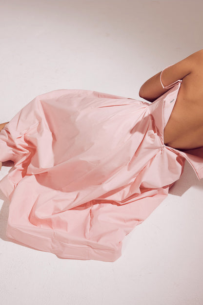 Faustine Robe Mi-Longue Rose