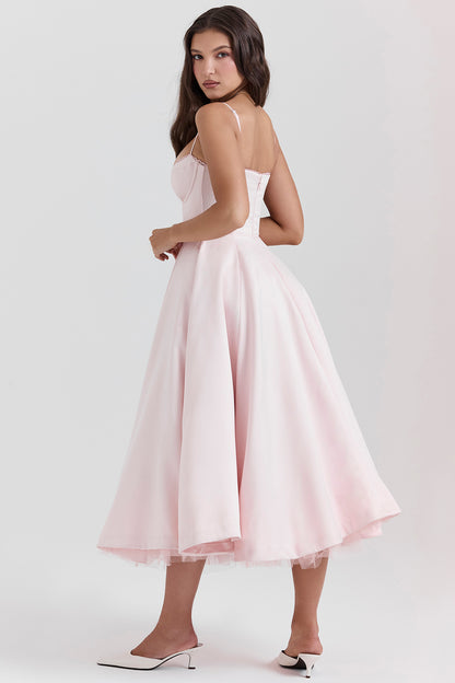 Aurore Robe Mi-Longue — Rose