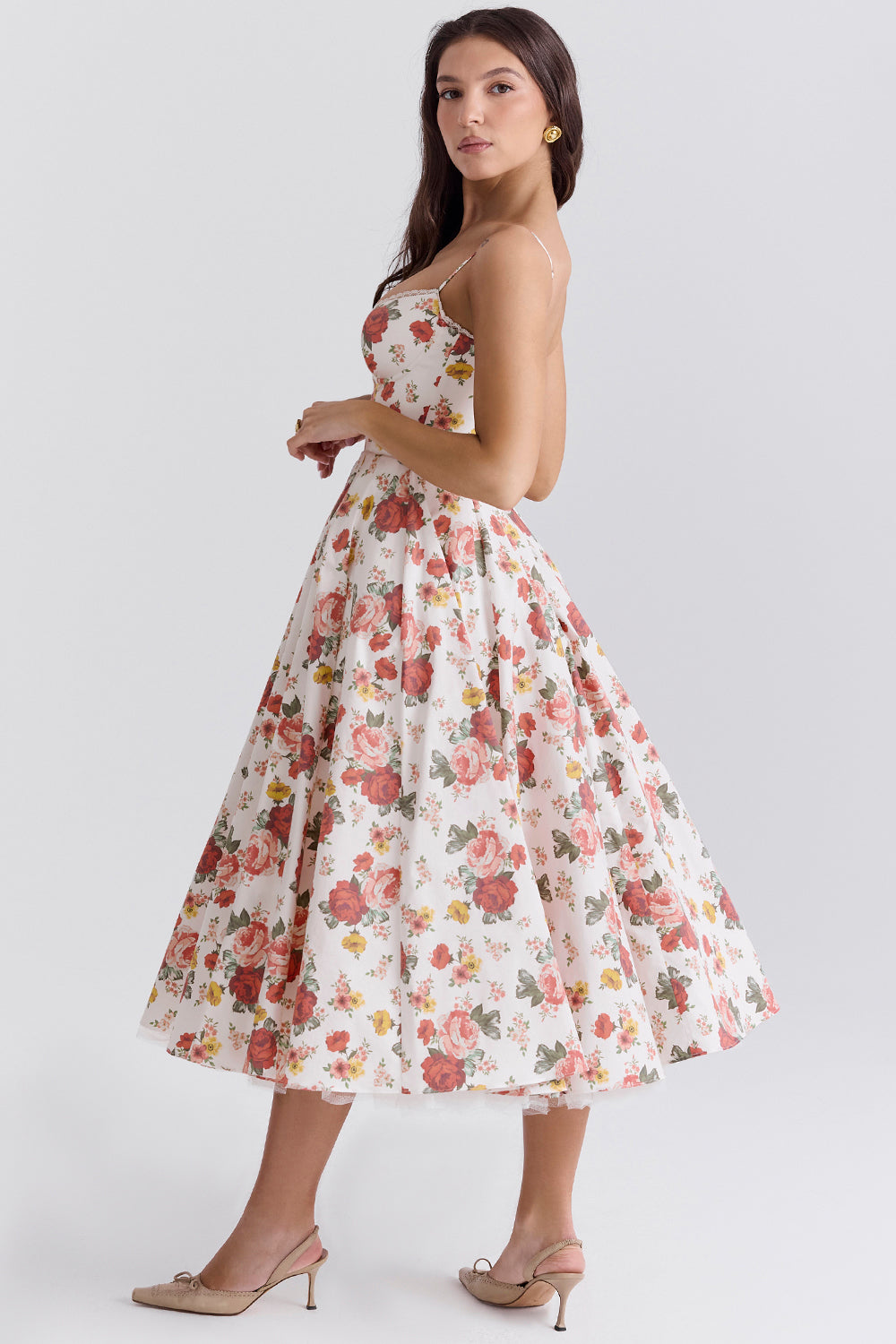 Aurore Robe Mi-Longue — Fleuri