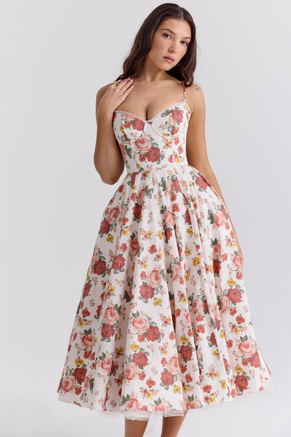 Aurore Robe Mi-Longue — Fleuri