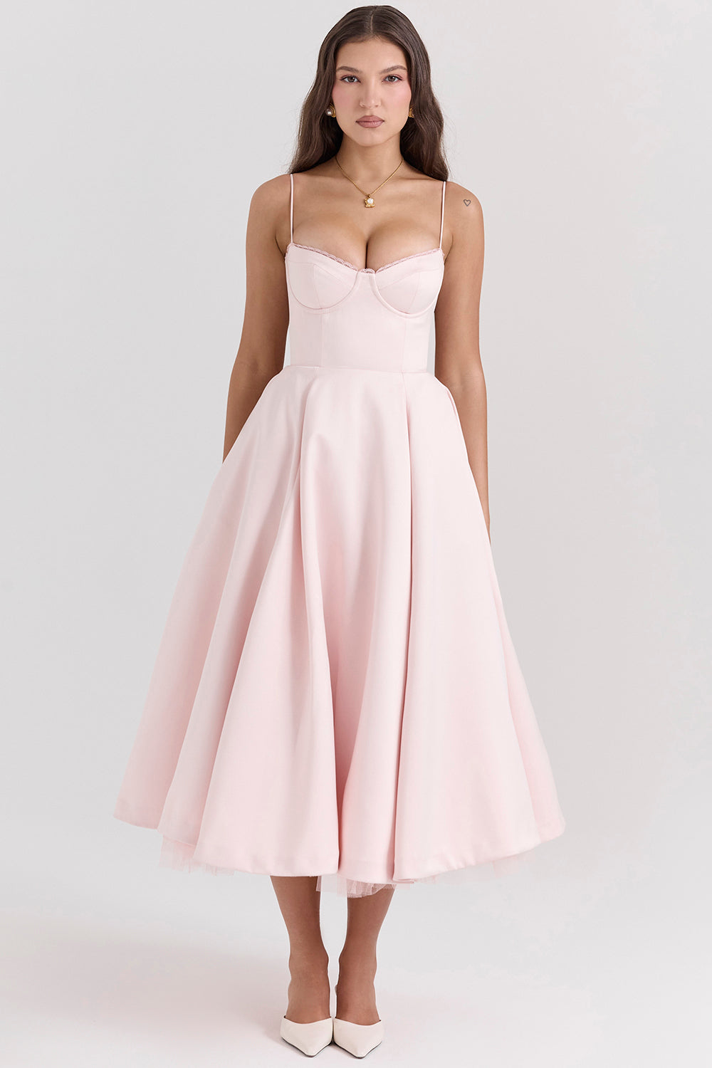Aurore Robe Mi-Longue — Rose