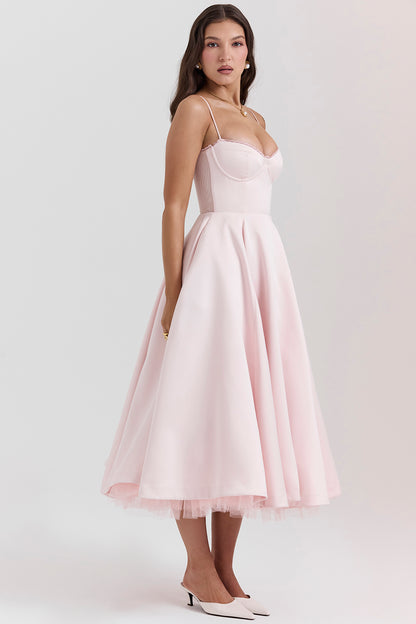 Aurore Robe Mi-Longue — Rose