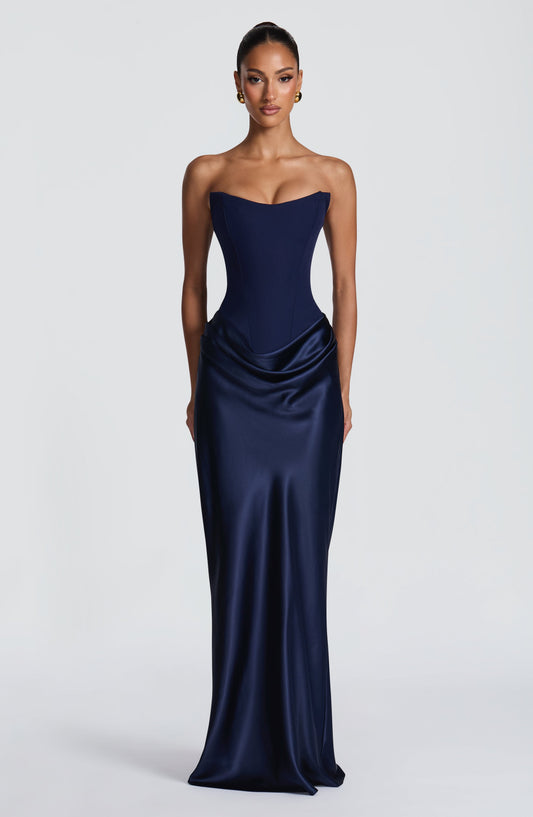 Maggie Robe Longue - Bleu Marine