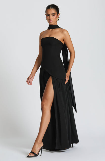 Robe Longue Maliyah – Noir