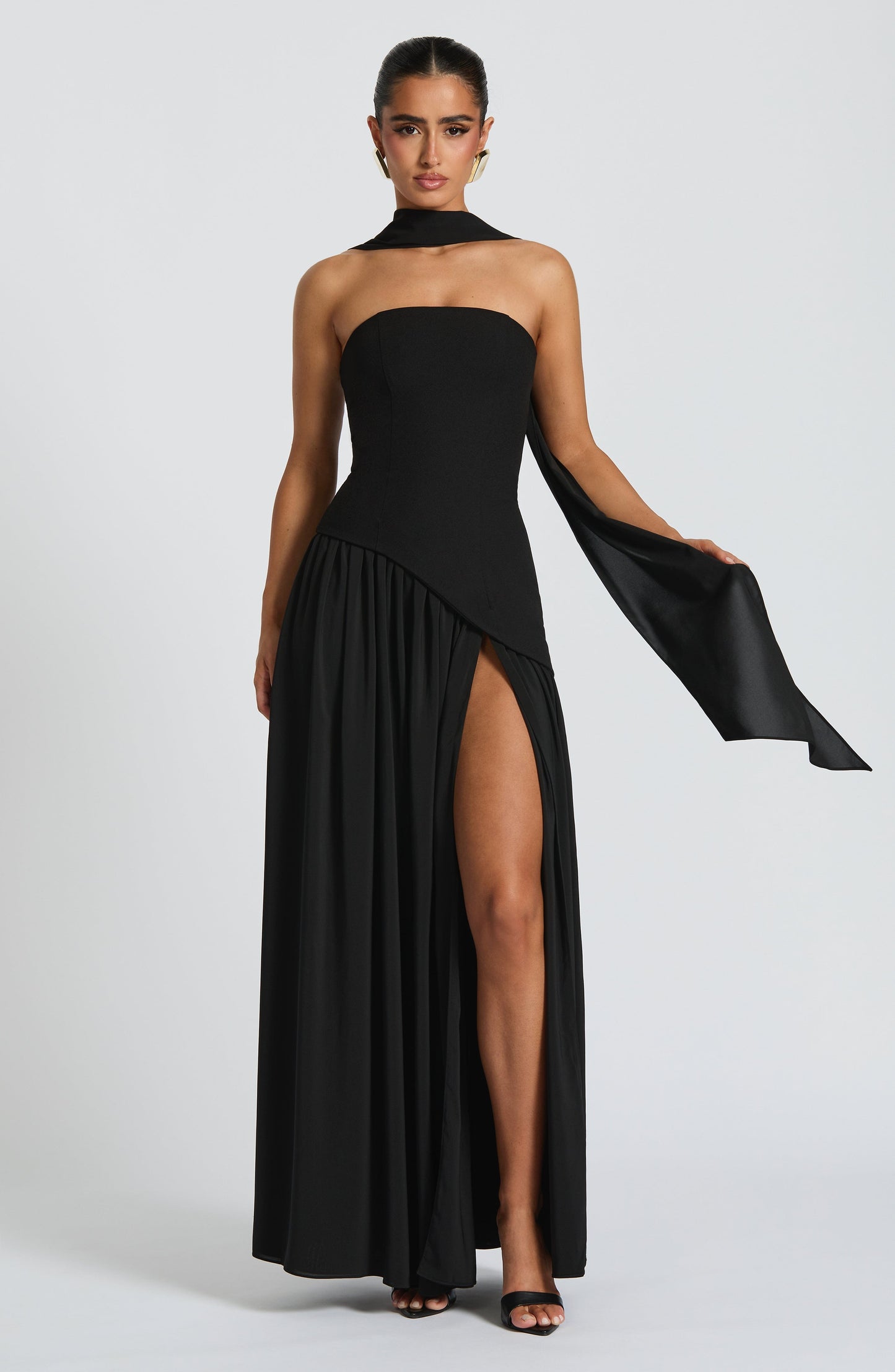Robe Longue Maliyah – Noir