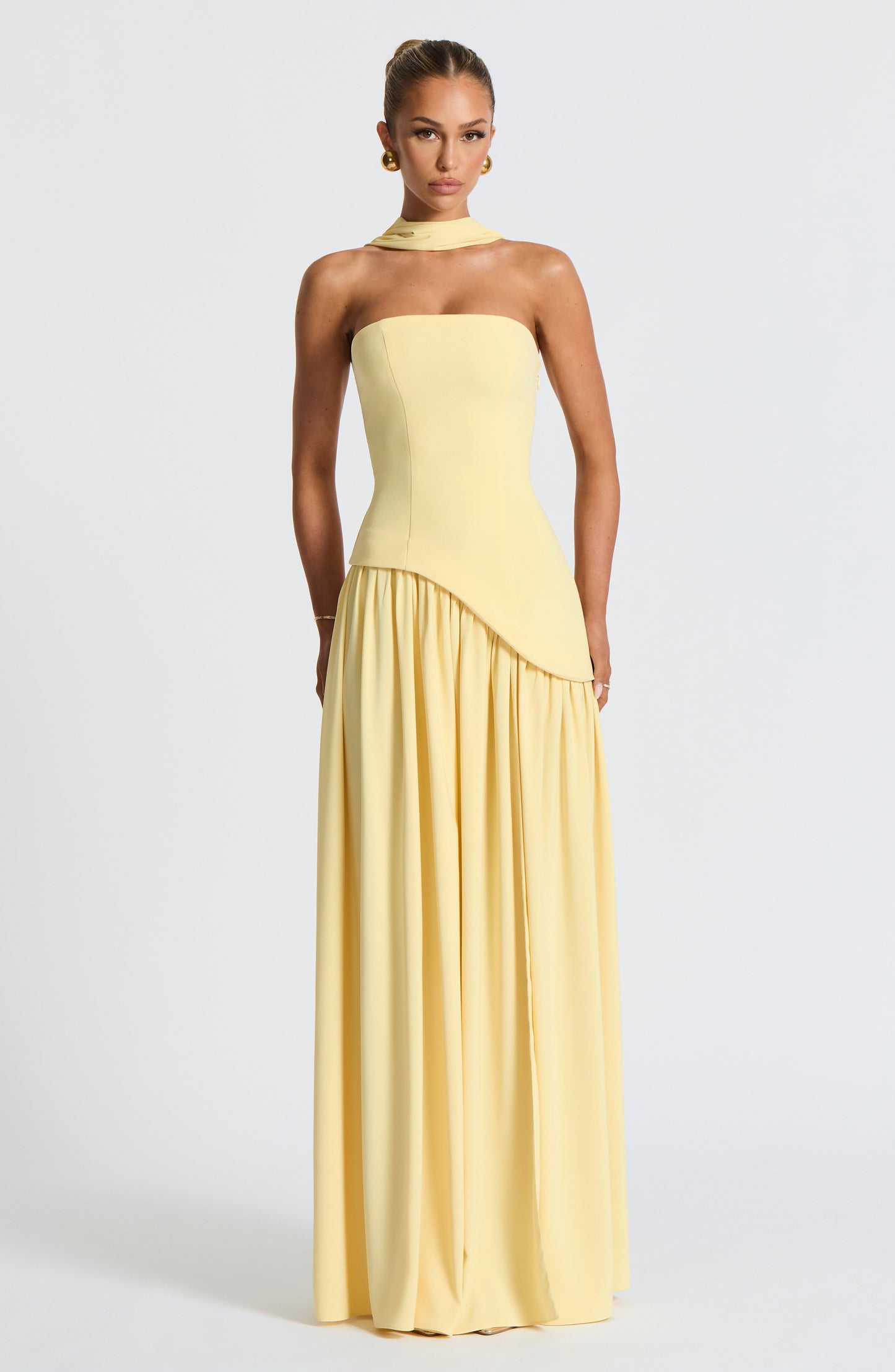 Maliyah Long Dress - Lemon