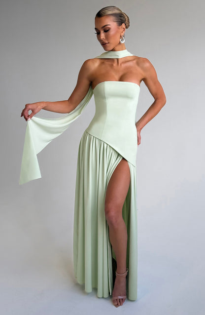 Maliyah Robe Longue – Vert Menthe