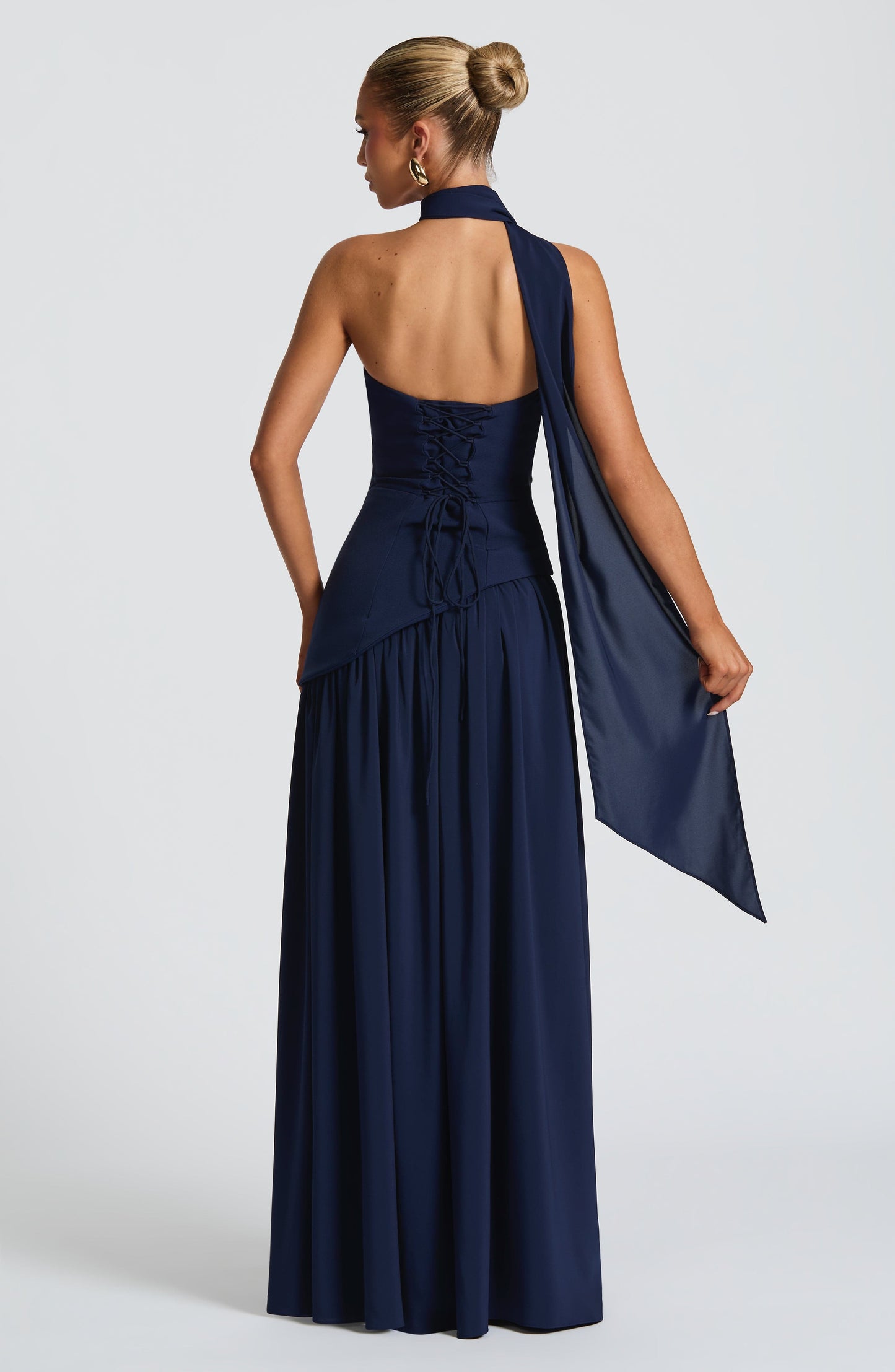 Robe Longue Maliyah – Bleu Nuit