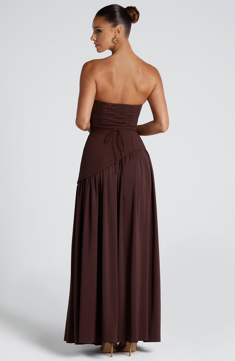 Robe Maxi Maliyah - Marron Prune