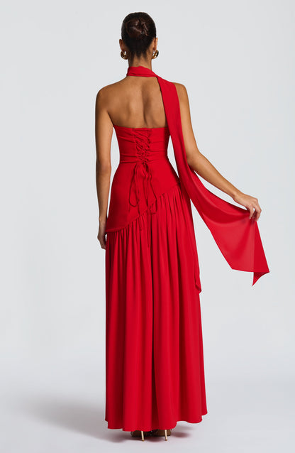 Maliyah Robe Longue - Rouge