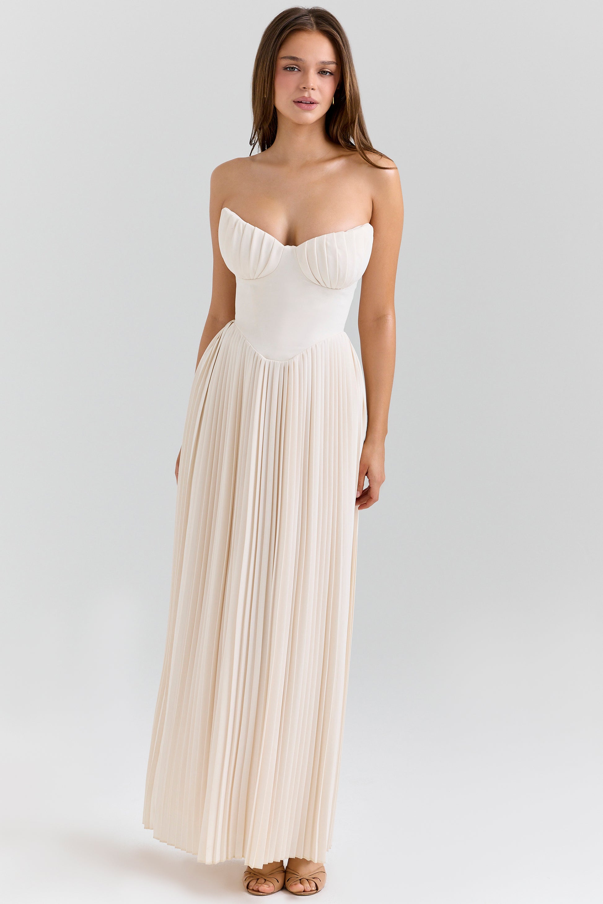 Ophélie Robe Longue Ivoire