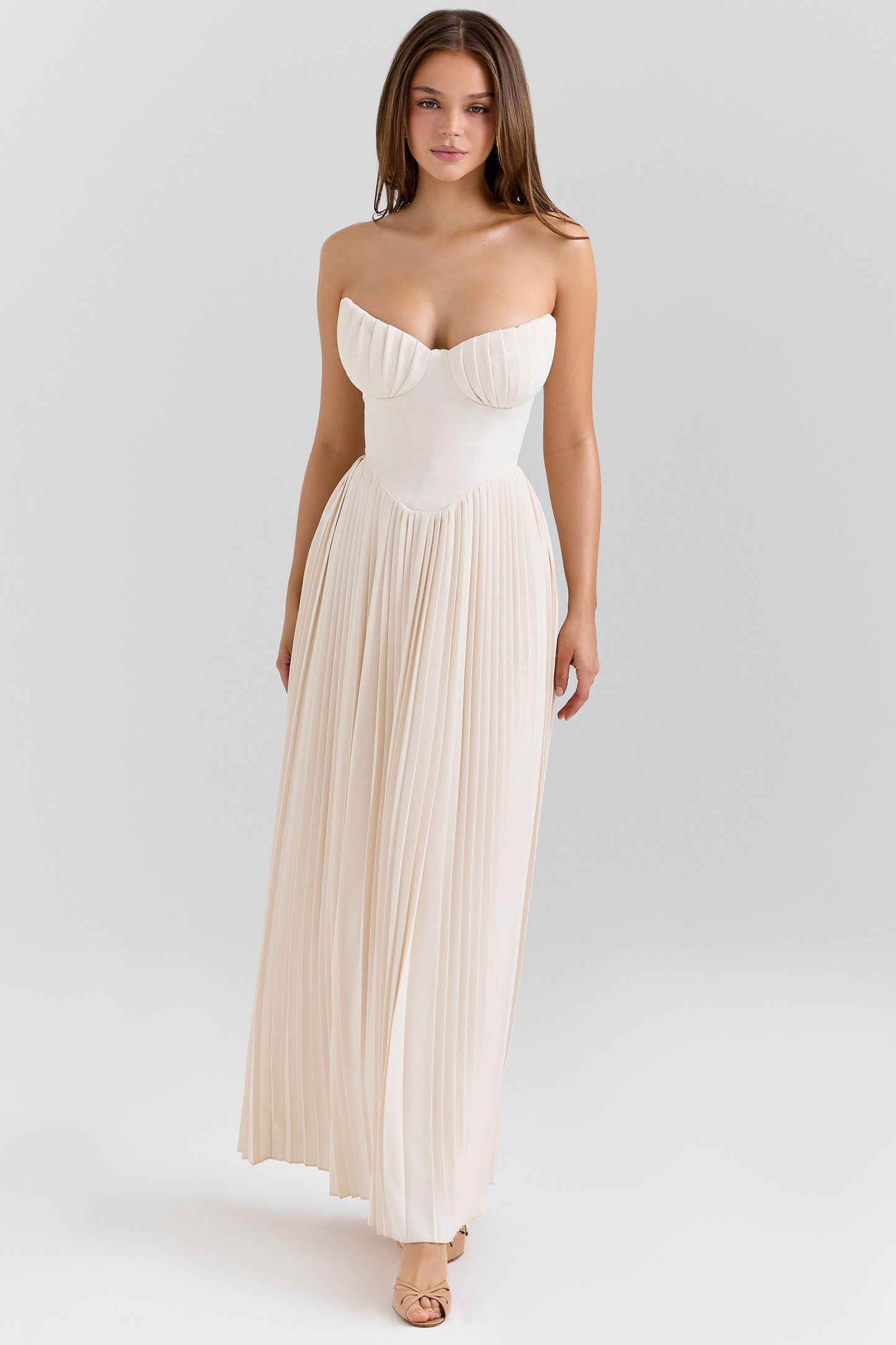 Ophélie Robe Longue Ivoire