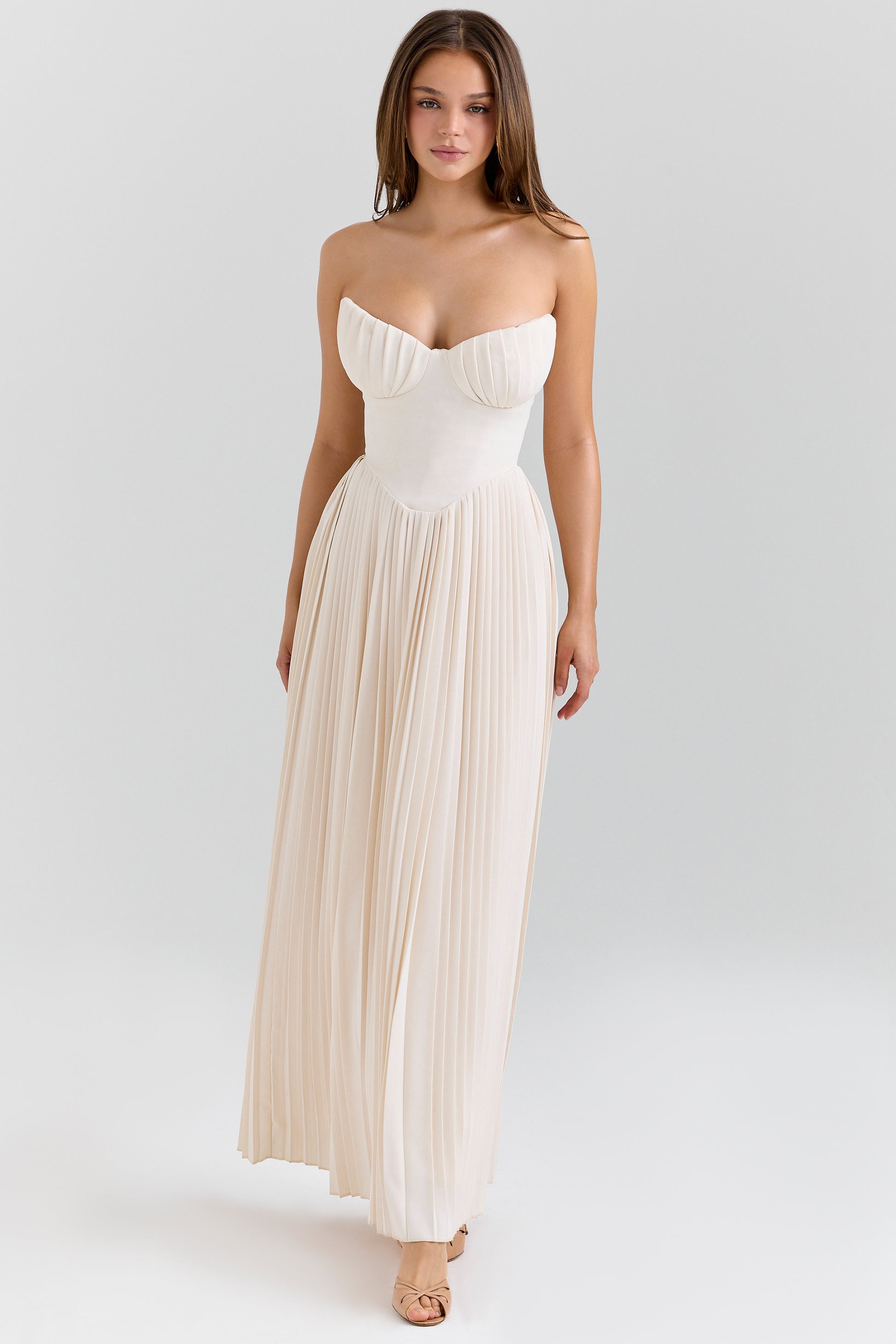 Ophélie Robe Longue Ivoire