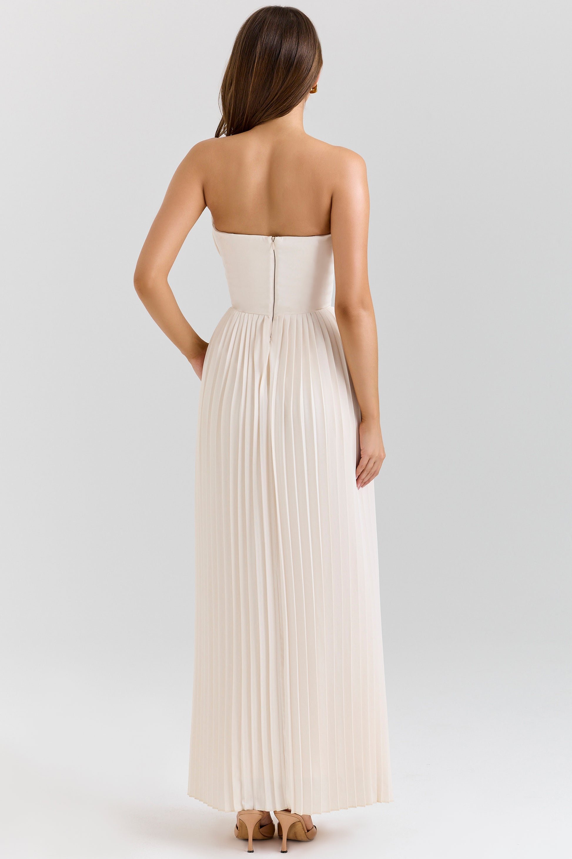 Ophélie Robe Longue Ivoire