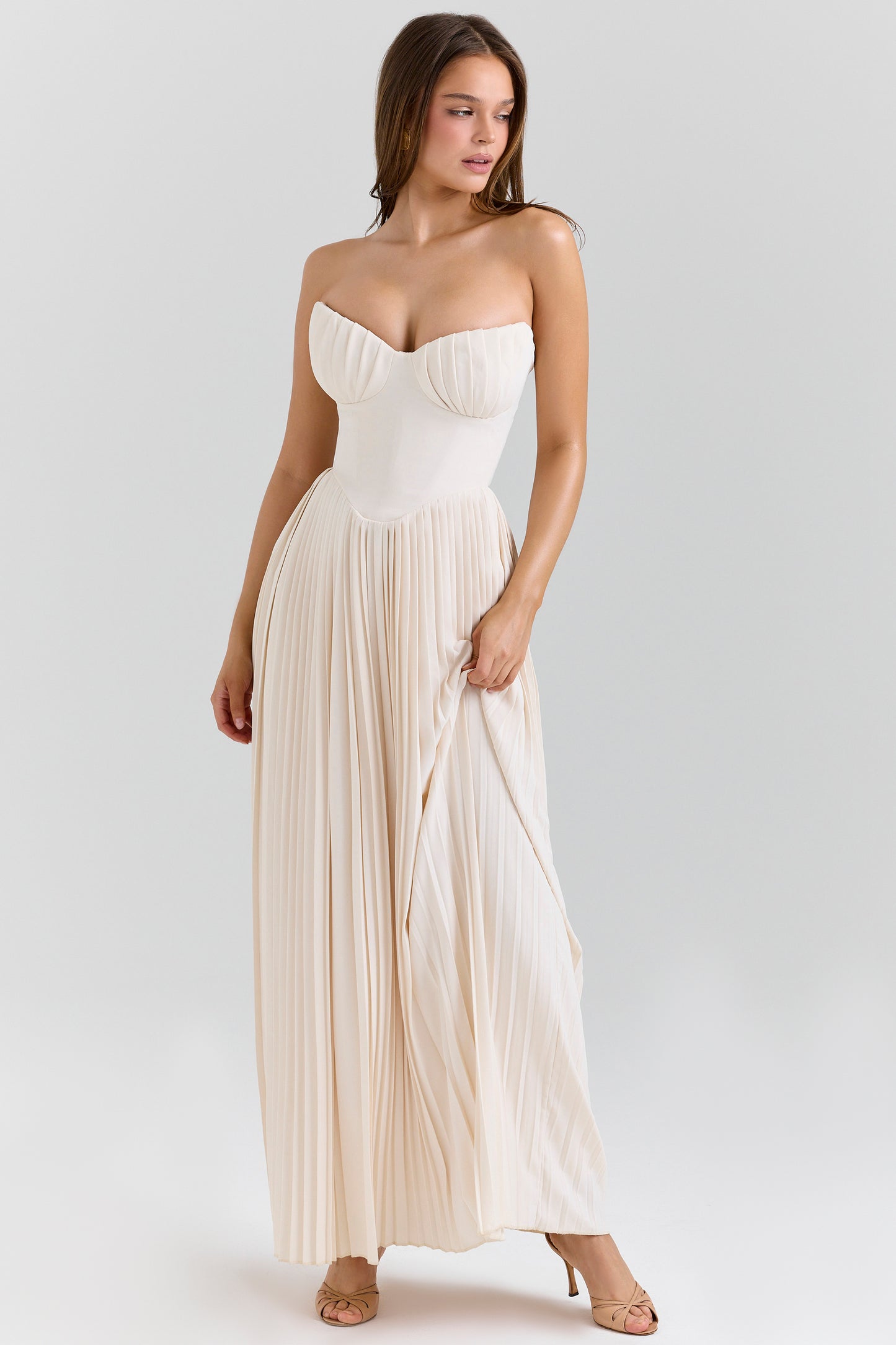 Ophélie Robe Longue Ivoire