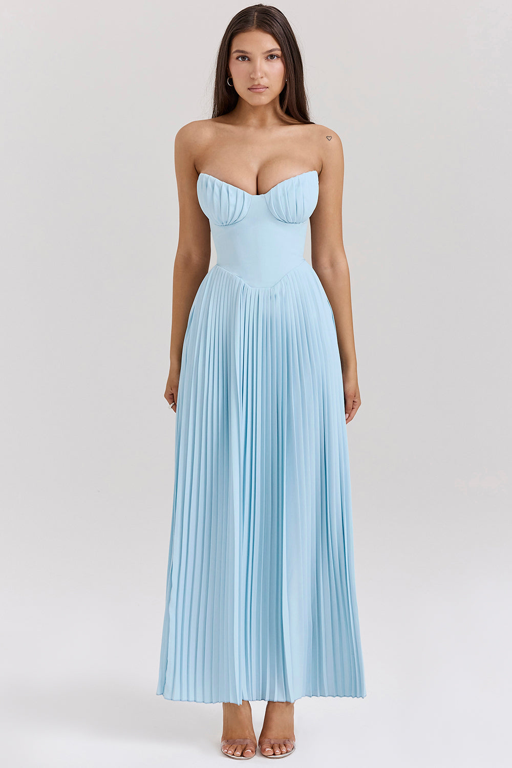 Ophélie Robe Longue Bleu Ciel