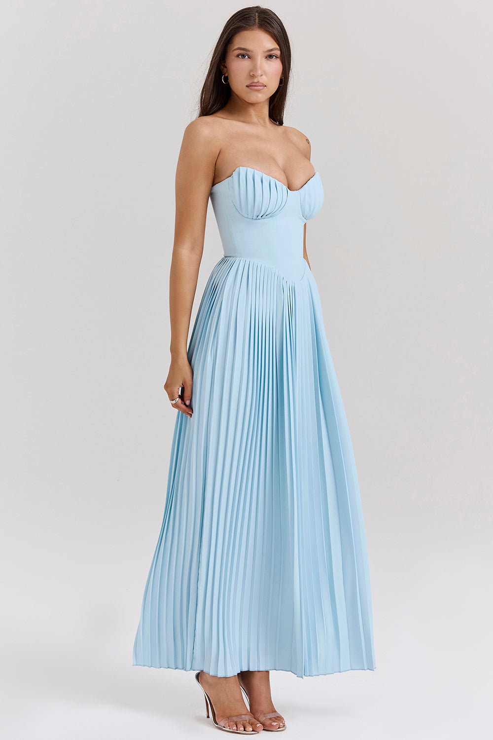 Ophélie Robe Longue Bleu Ciel