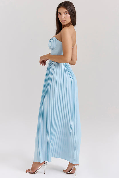 Ophélie Robe Longue Bleu Ciel