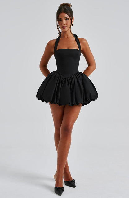 Robe courte Maricia - Noir