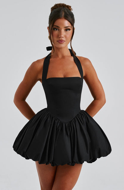 Robe courte Maricia - Noir