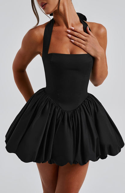 Robe courte Maricia - Noir