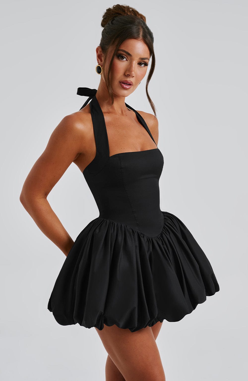 Robe courte Maricia - Noir