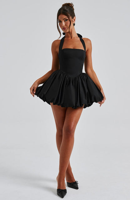 Robe courte Maricia - Noir