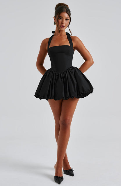 Robe courte Maricia - Noir