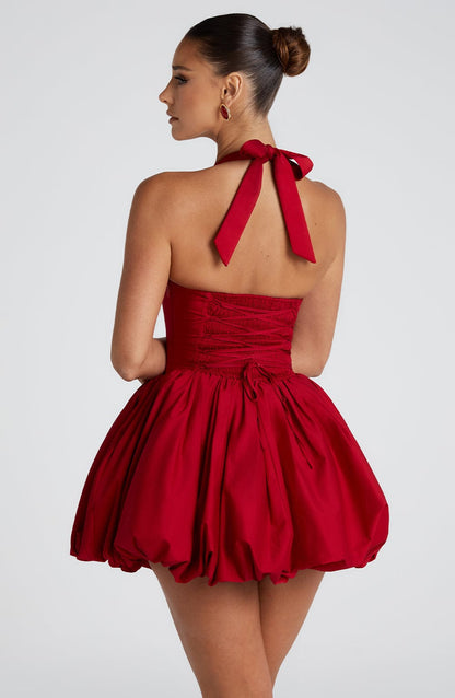 Robe courte Maricia - Rouge