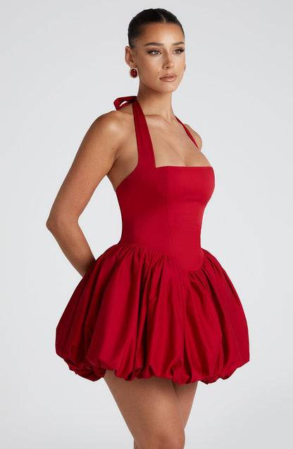 Robe courte Maricia - Rouge