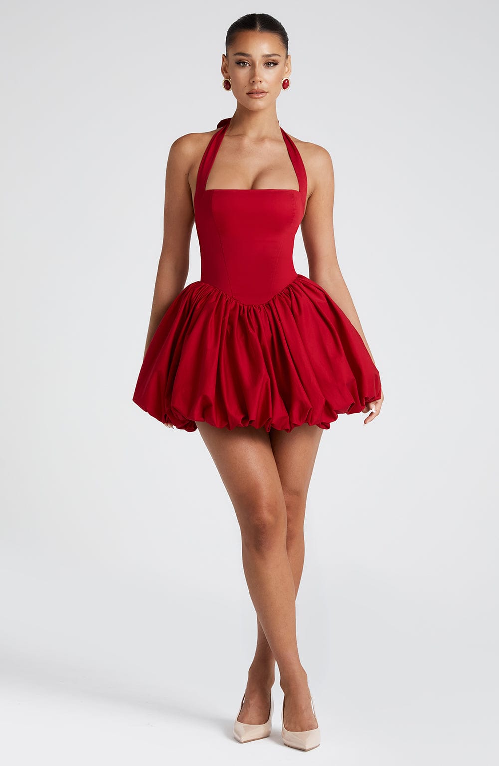 Robe courte Maricia - Rouge