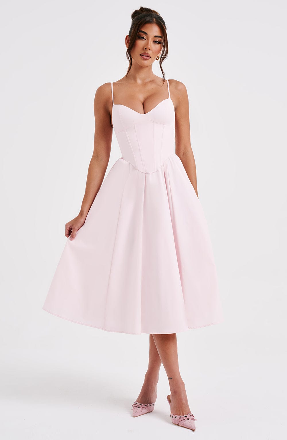 Robe mi-longue Mariella - Blush