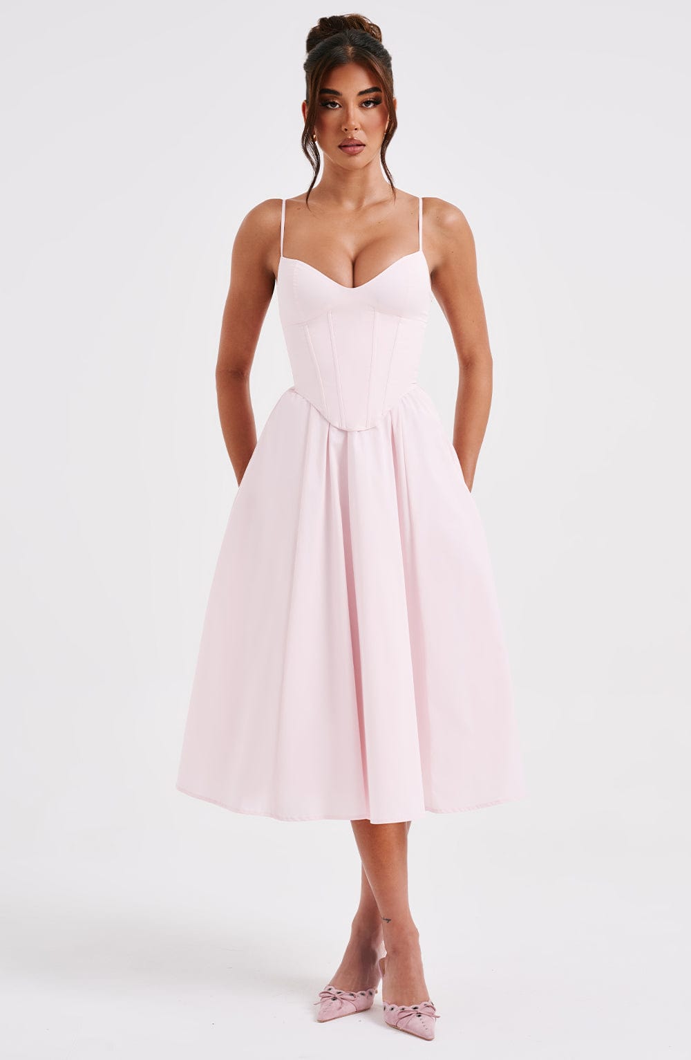 Robe mi-longue Mariella - Blush