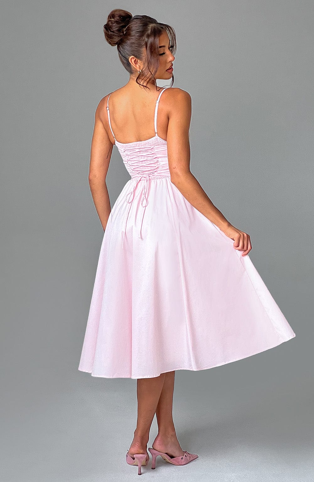 Robe mi-longue Mariella - Blush