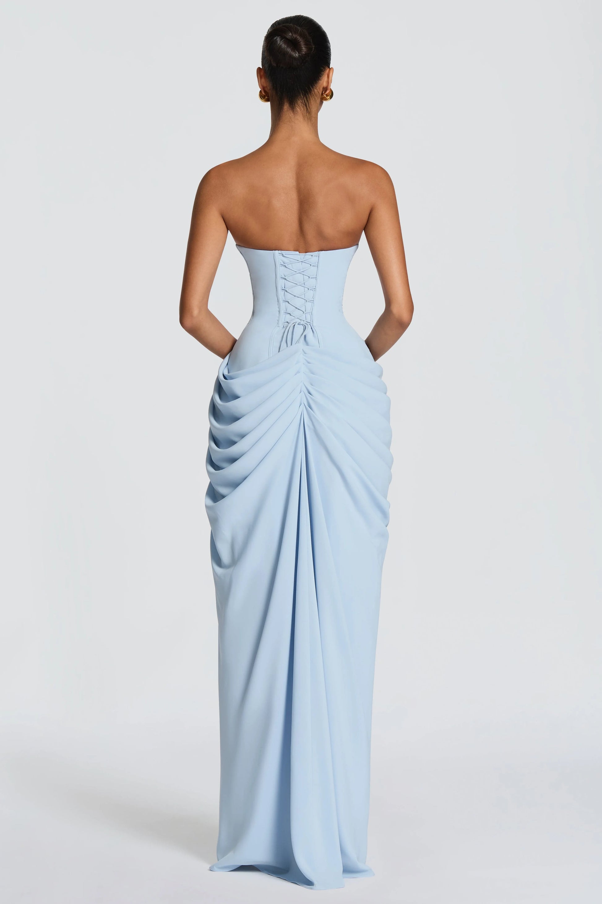 Marine Robe Longue — Bleu Ciel
